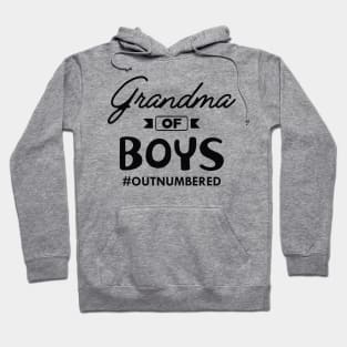 Grandma of boys #outnumbered Hoodie